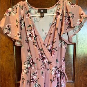 Floral wrap dress